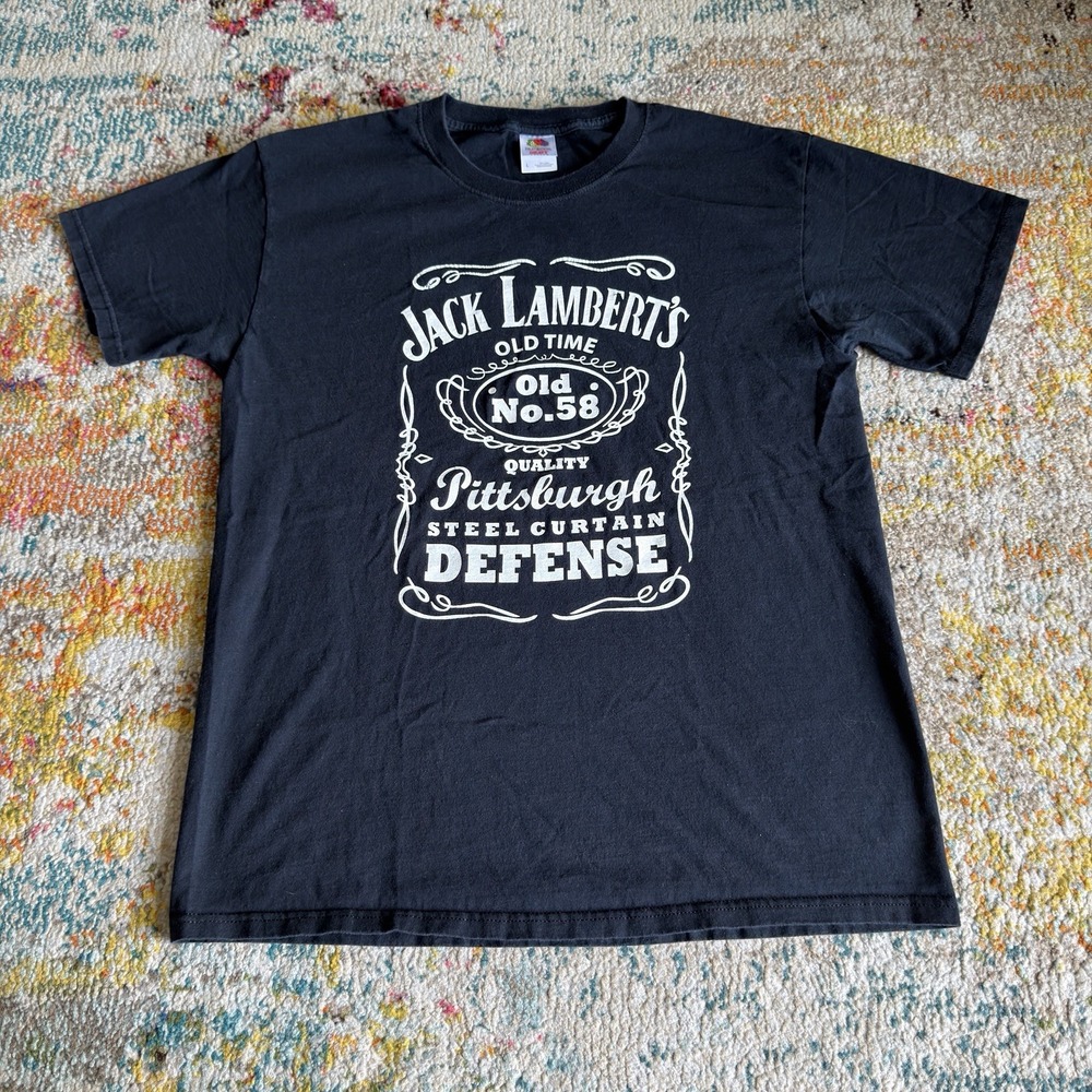 Vintage JACK LAMBERT No 58 PITTSBURGH STEELERS Steel Large